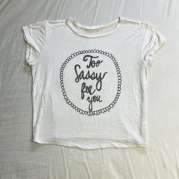 too sassy for you brandy melville graphic tee - Picture 3 of 7